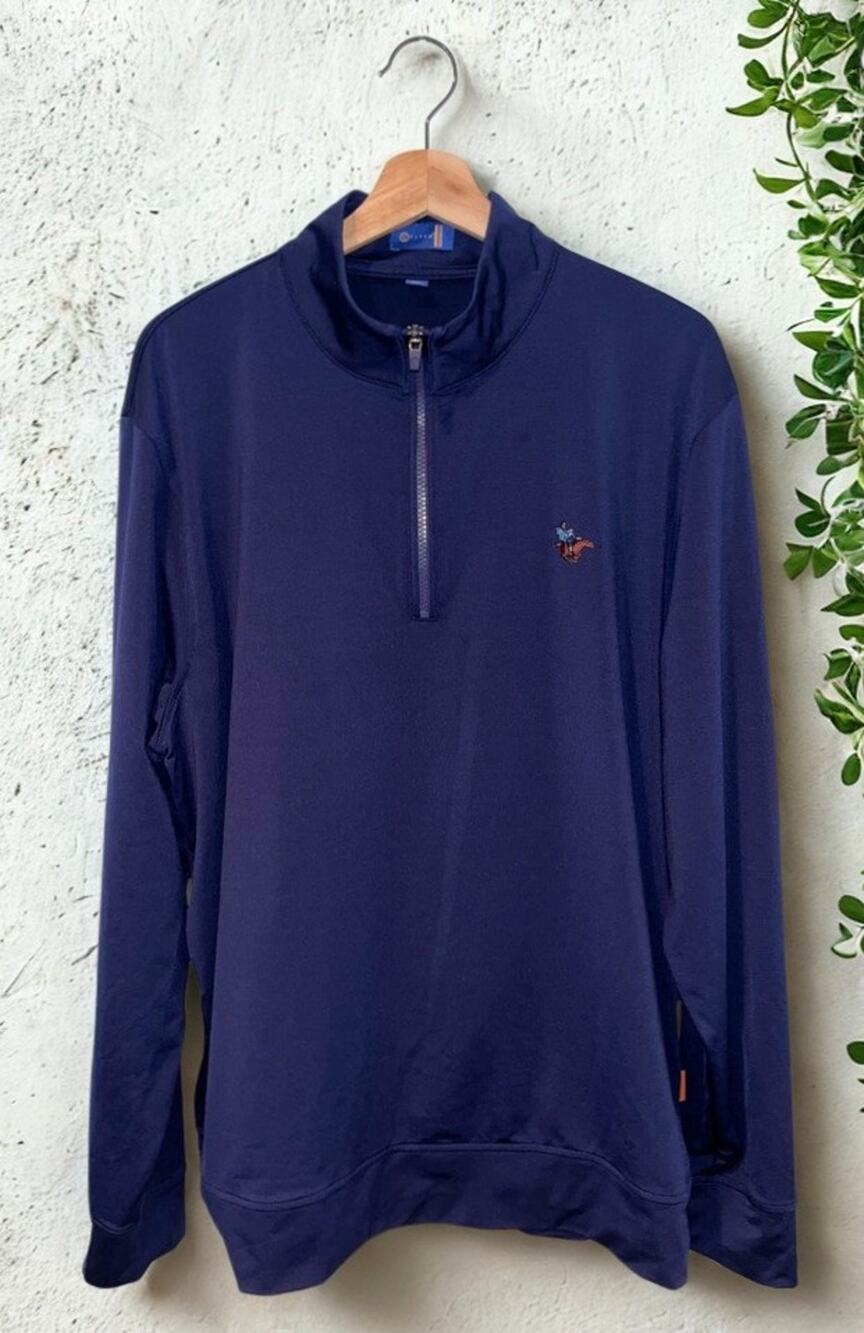 Sleepy Hollow Country Club Stitch Scout 1/4 Zip Pullover L Golf Performance NWOT